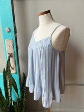 Load image into Gallery viewer, Banana Republic grey/blue pleated tank-S-NWT
