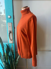 Load image into Gallery viewer, Pendleton Merino Wool Turtleneck Sweater Rust Orange Womens XL Petite
