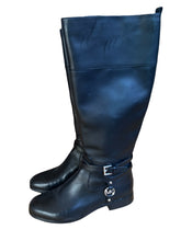 Load image into Gallery viewer, Michael Kors Black Leather Preston Knee High Riding Tall Boots Size 10 M
