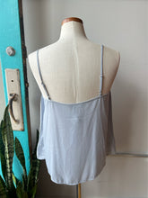 Load image into Gallery viewer, Banana Republic grey/blue pleated tank-S-NWT
