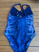 Load image into Gallery viewer, Title Nine Blue Floral One Piece SwimSuit Swimwear Medium
