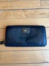 Load image into Gallery viewer, UGG Black Leather Zip Around Wallet Soft
