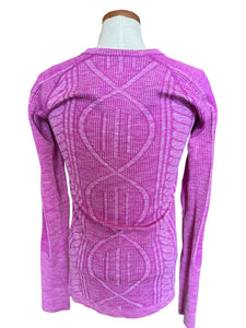 Lululemon Rest Less Pullover Heather Ultra Violet Long Sleeve 8