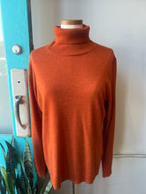 Load image into Gallery viewer, Pendleton Merino Wool Turtleneck Sweater Rust Orange Womens XL Petite
