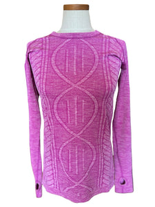 Lululemon Rest Less Pullover Heather Ultra Violet Long Sleeve 8