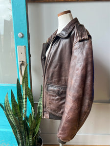 Mens Lakeland brown leather jacket-44/XL