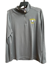 Load image into Gallery viewer, Bulldog Apparel grey gold 1/4 zip-L
