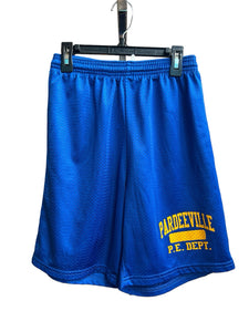 Alleson royal blue pardeeville p.e. dept. basketball shorts- S