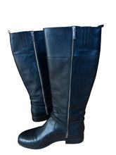 Load image into Gallery viewer, Michael Kors Black Leather Preston Knee High Riding Tall Boots Size 10 M
