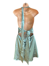 Load image into Gallery viewer, Lucy In The Sky Sage Green Satin Dress Size L
