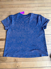 Load image into Gallery viewer, Lululemon Train To Be Short Sleeve Shirt Ripple Wave Mineral Blue Orange Size 4
