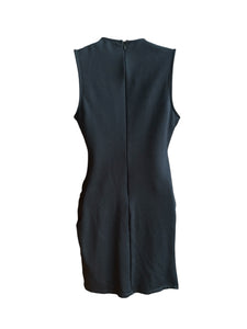 Lulus Black V Neck Sheath Sleeveless Dress S