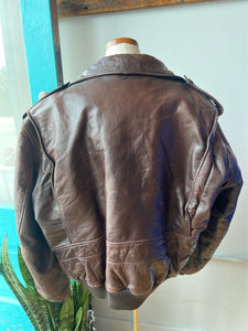 Mens Lakeland brown leather jacket-44/XL