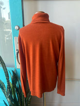 Load image into Gallery viewer, Pendleton Merino Wool Turtleneck Sweater Rust Orange Womens XL Petite
