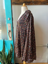 Load image into Gallery viewer, Buddy Love black floral long sleeve dress nwt l
