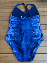 Load image into Gallery viewer, Title Nine Blue Floral One Piece SwimSuit Swimwear Medium
