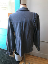 Load image into Gallery viewer, Piccro Anthropologie Chambray Blue Jacket S
