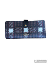Load image into Gallery viewer, Coach edge plaid bifold card wallet-NEW
