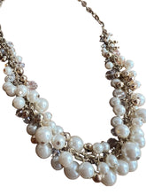 Load image into Gallery viewer, The Limited Faux Pearl Statement Chunky Gold Tone Necklace
