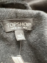 Load image into Gallery viewer, TopShop Charcoal Black Quilted Hooded Jacket - 2
