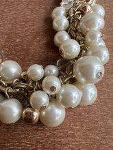 Load image into Gallery viewer, The Limited Faux Pearl Statement Chunky Gold Tone Necklace
