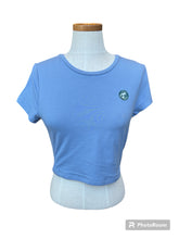 Load image into Gallery viewer, Aeropstole baby blue crop T-L-NEW
