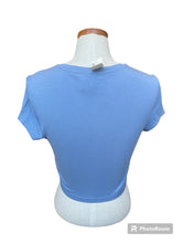 Load image into Gallery viewer, Aeropstole baby blue crop T-L-NEW
