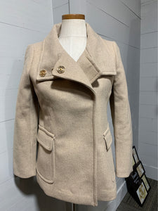 NWT-Ann Taylor-Camel Colored Wool Blend Coat-SP