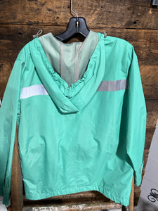 Simply Southern Green Rain Lightweight Jacket Small