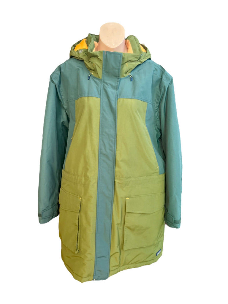 Lands End Squall Green Winter Parka Jacket 2X 20W-22W