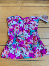 Load image into Gallery viewer, apt 9 Magenta Teal Floral Tankini Swim Top NWT Small Petite
