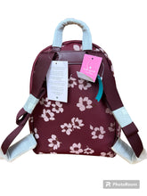 Load image into Gallery viewer, Kate Spade maroon floral Chelsea medium backpack-NEW
