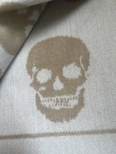 Load image into Gallery viewer, Magaschoni Home Skull Halloween Reversible Fringe Throw Blanket
