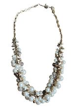 Load image into Gallery viewer, The Limited Faux Pearl Statement Chunky Gold Tone Necklace
