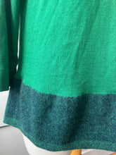 Load image into Gallery viewer, Anthropologie Angel of the North Green Colorblock Long Sleeve Sweater NWT
