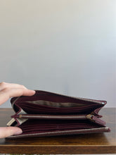 Load image into Gallery viewer, Michael Kors Maroon Zip ARound Wallet
