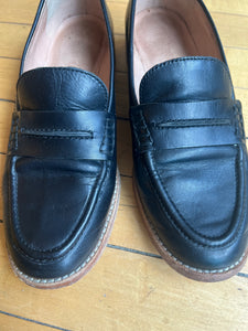 Madewell Elinor Loafer Black Leather Womens Size 7