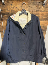 Load image into Gallery viewer, Coach Navy Nylon Quilted Lining jacket Large
