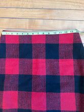 Load image into Gallery viewer, Boston Proper Red Black Buffalo Plaid Wool Lined Pencil Skirt Size 6
