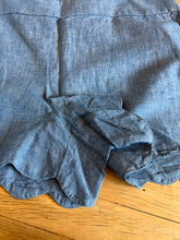 Load image into Gallery viewer, Loft The Riviera Short Linen Scallop Blue Shorts Size 14 NEW
