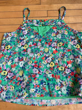Load image into Gallery viewer, Mauve Anthropologie Green Floral Lined Dressy Blouse Tank Cut out Back NWT Women
