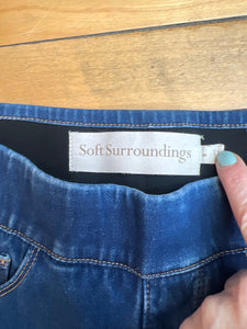 Soft Surroundings med wash elastic jeans-S